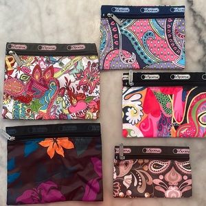 Vera Bradley 5 zipper pouches